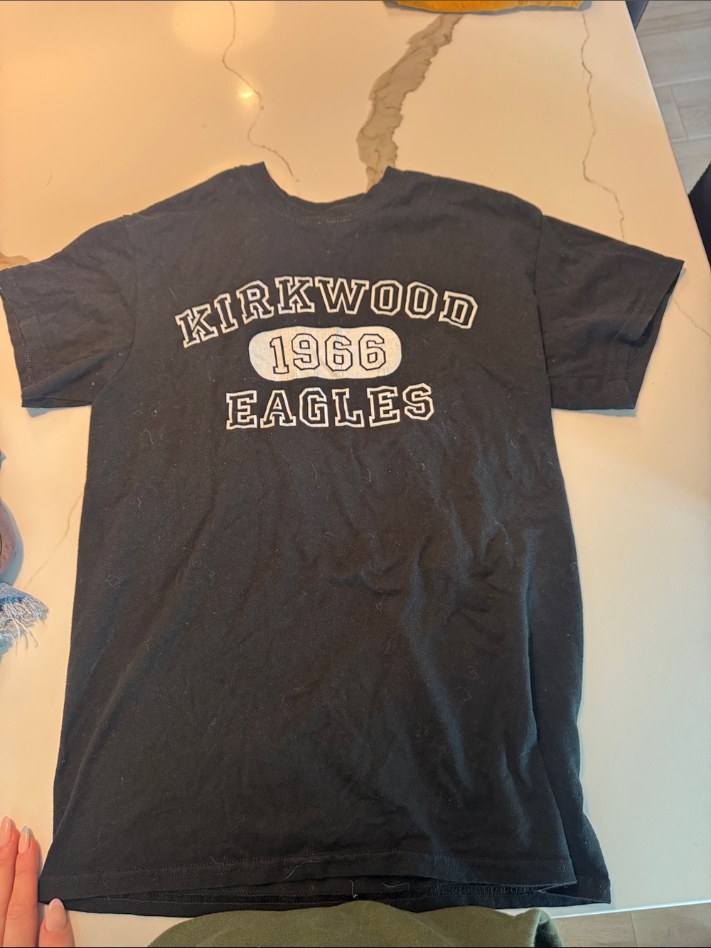 Gildan Black Kirkwood Eagles 1966 Graphic Tee